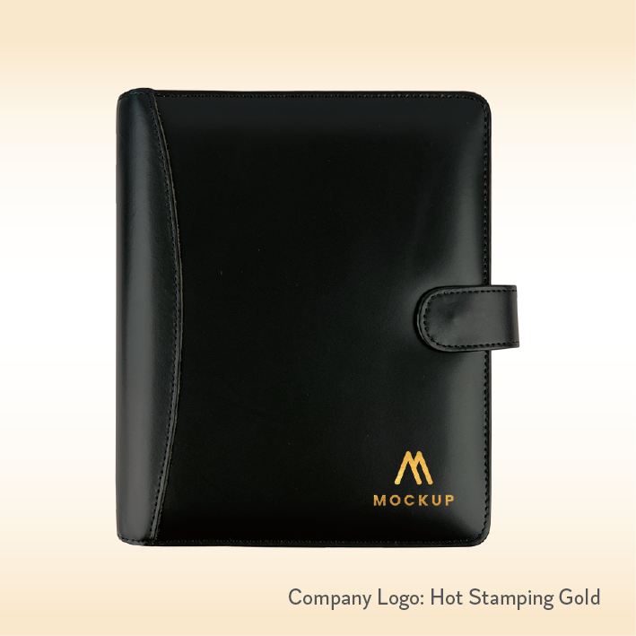 Executive Organizer Genuine Leather Black