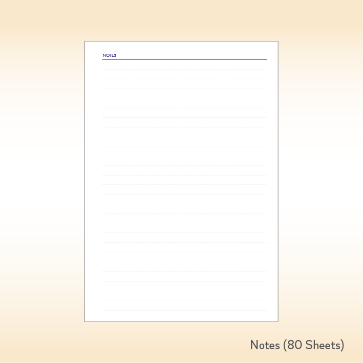 Personal Notebook Foam Sheet